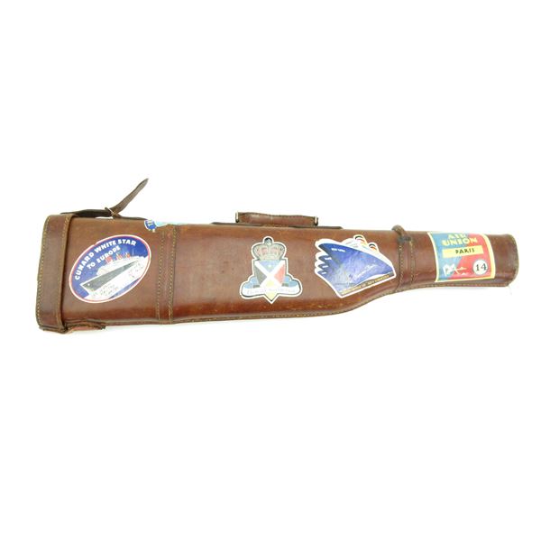 LEG OF MUTTON LEATHER GUN CASE LOT