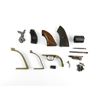 Image 2 : ASSORTED UNKNOWN BLACK POWDER REVOLVER PARTS LOT