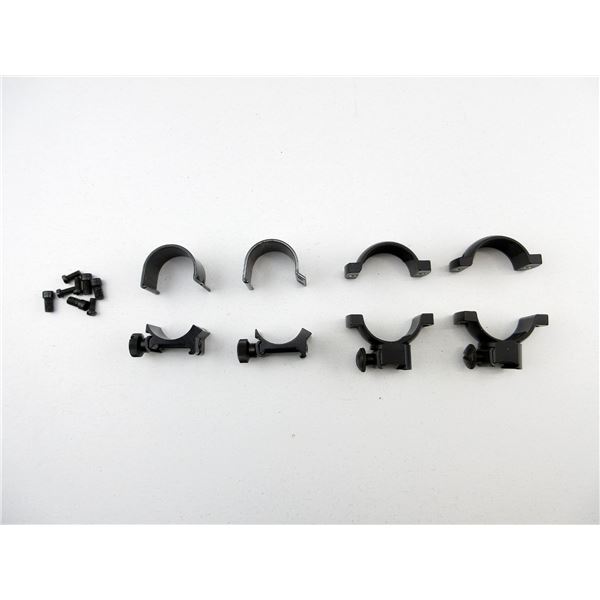 ASSORTED WEAVER 1" SCOPE RINGS LOT