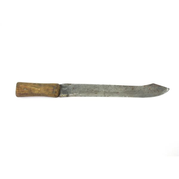 ANTIQUE BUTCHER TYPE FIXED BLADE KNIFE