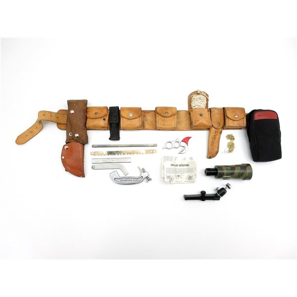 WYOMING KNIVES / REDFIELD SPOTTING SCOPE / BELT / ETC. LOT