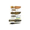 Image 1 : ASSORTED FIXED BLADE HUNTING TYPE KNIFE AND KNIFE STONE LOT