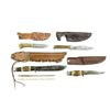 Image 1 : ASSORTED FIXED BLADE HUNTING TYPE KNIFE AND KNIFE STONE LOT