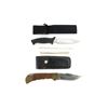 Image 1 : ASSORTED FIXED AND FOLDING BLADE HUNTING TYPE KNIFE AND KNIFE STONE LOT