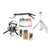 Image 1 : MANUAL CLAY THROWER, TURKEY CALL, TRIPOD AND ETC. LOT