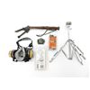 Image 2 : MANUAL CLAY THROWER, TURKEY CALL, TRIPOD AND ETC. LOT