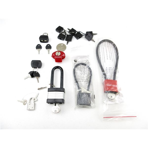ASSORTED KEYED LOCKS LOT