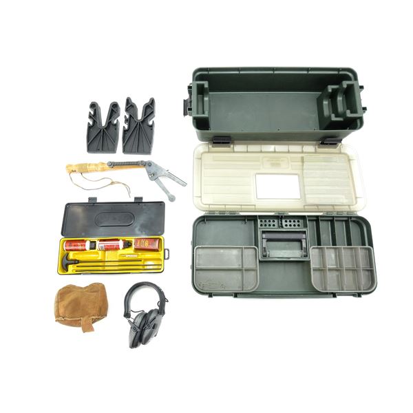 ASSORTED RANGE / GUN ACCESSORIES LOT