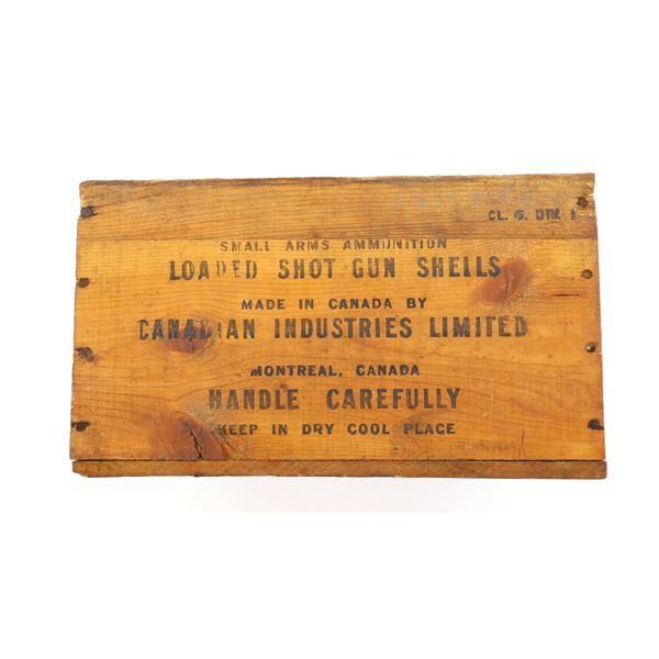 COLLECTIBLE C.I.L. WOODEN AMMO CRATE
