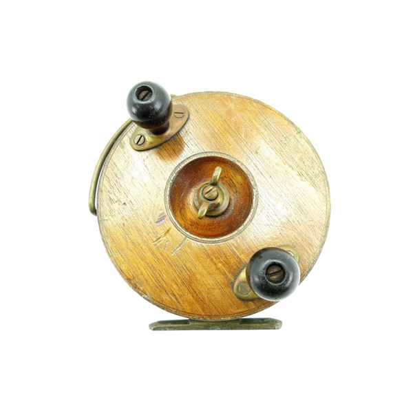 VINTAGE WOODEN 5" FLY FISHING REEL