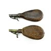 Image 2 : VINTAGE ASSORTED LEATHER SHOT / POWDER FLASK LOT