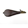 Image 1 : VINTAGE LEATHER SHOT / POWDER FLASK