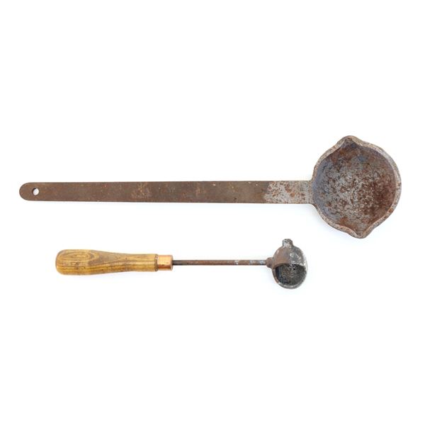 VINTAGE LEAD POURING LADLES LOT