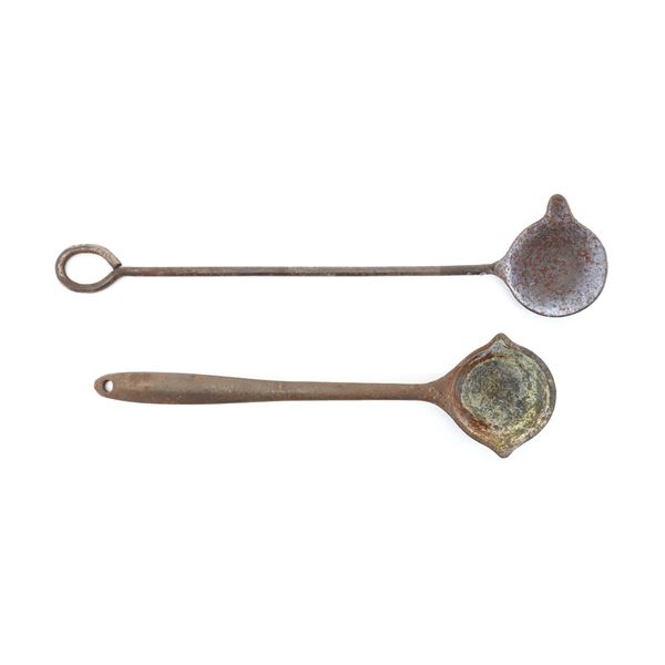 VINTAGE LEAD POURING LADLES LOT