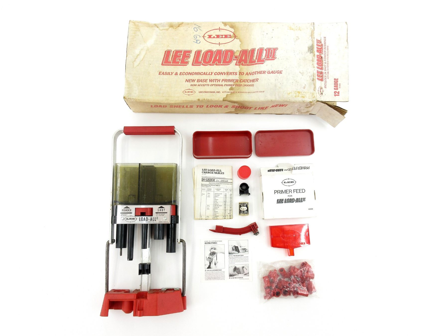 LEE LOAD-ALL II 16 GAUGE RELOADING PRESS, ETC. LOT
