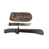 Image 1 : WWII BRITISH FOLDING MACHETE AND U.S. MILITARY KNIFE LOT