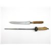 Image 2 : "THE BARON" FIXED BLADE KNIFE AND SHARPENER LOT