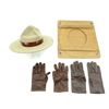 Image 1 : RCMP STETSON WITH HAT RACK AND LEATHER GLOVES LOT