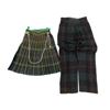 Image 2 : BRITISH / UNKNOWN MILITARY PLAID UNIFORM KILT AND PANTS LOT