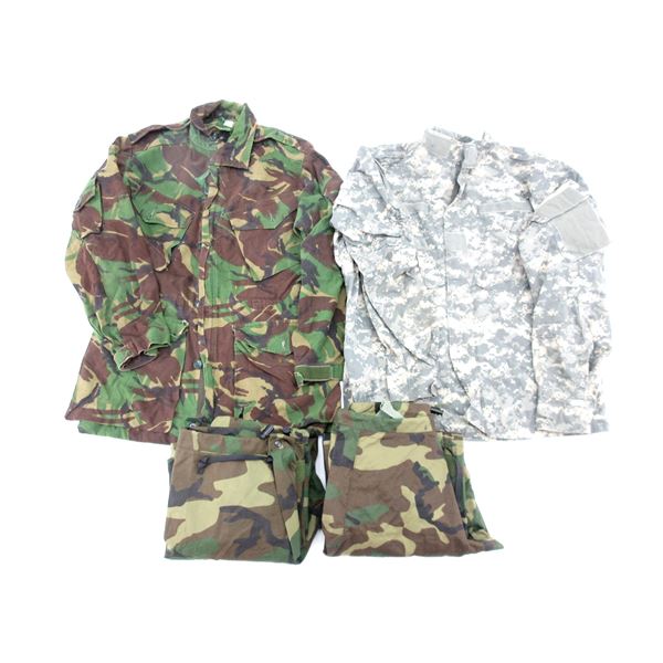 U.S. MILITARY CAMO CLOTHING LOT