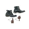Image 1 : RCMP BLACK LEATHER BOOTS AND SPURS LOT
