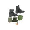 Image 1 : CANADIAN / U.S. MILITARY BOOTS AND FIRST AID KIT LOT