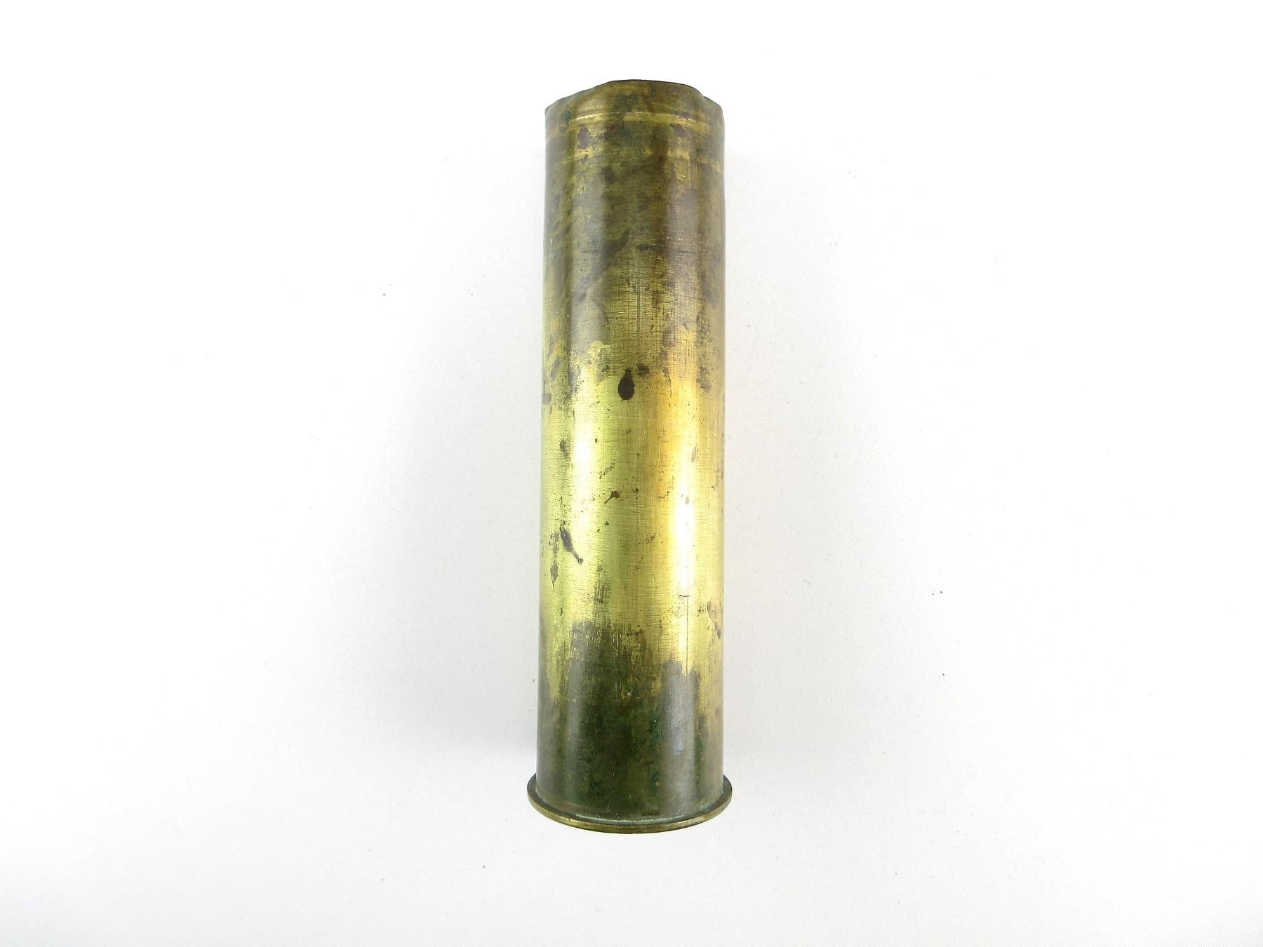 WWII BRITISH 2-PDR BRASS SHELL CASING