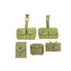 Image 1 : WWII ASSORTED MILITARY P37 WEB POUCH LOT