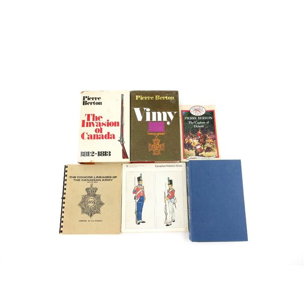 ASSORTED CANADIAN MILITARY BOOK LOT
