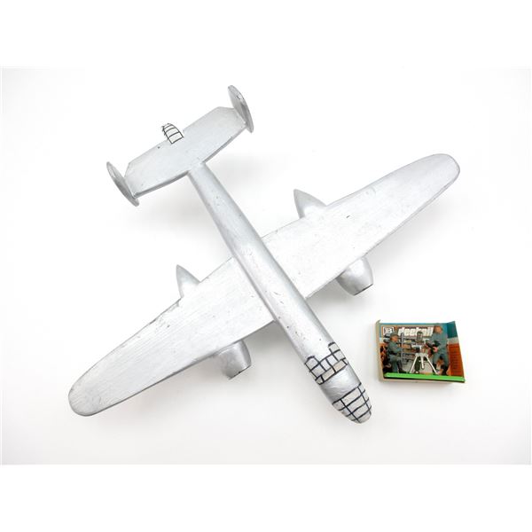 MODEL PLANE AND GERMAN SOLDIERS LOT