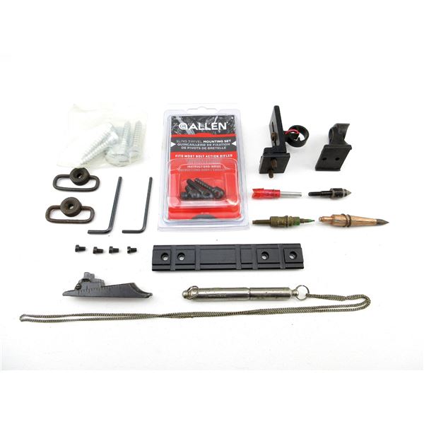 ASSORTED GUN PARTS / ACCESSORIES LOT
