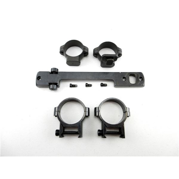 UNKNOWN 30MM SCOPE RINGS AND QUICK DETACH 1" MAUSER SMALL RING SCOPE RINGS LOT