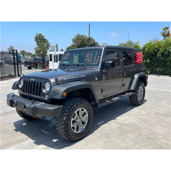 JEEP WRANGLER 2016 O/S TITLE 2 DAYS