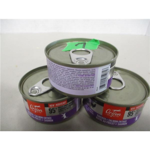 NEW:  ORIGEN CHICKEN & SALMON ENTREE CAT FOOD (3 CANS X 85 G)
