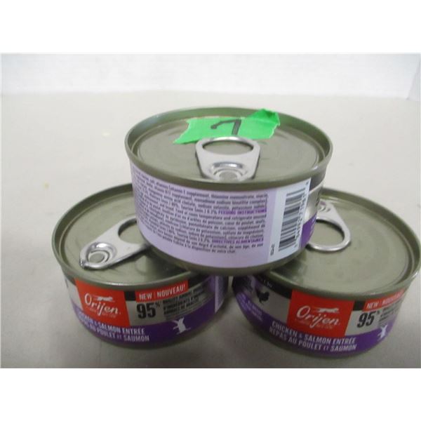 NEW:  ORIGEN CHICKEN & SALMON ENTREE CAT FOOD (3 CANS X 85 G)