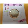 Image 3 : 1898 VG VICTORIAN CANADA SILVER TEN CENT COIN