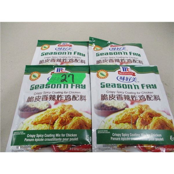FREIGHT DAMAGE (AS IS):  SEASON & FRY FOR CHICKEN (4 PACKS X 45G)