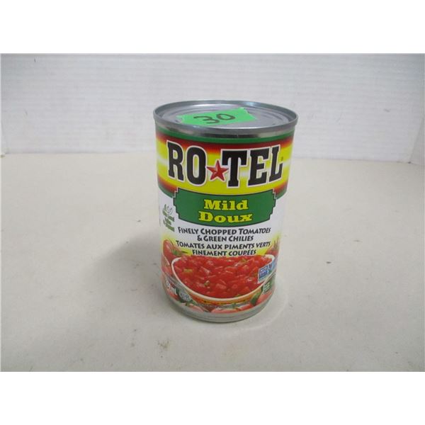 FREIGHT DAMAGE (AS IS):  ROTEL MILD FINELY CHOPPED TOMATOES & GREEN CHILI'S (284 ML) - CAN