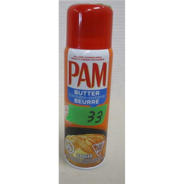 FREIGHT DAMAGE (AS IS):  PAM BUTTER FLAVOR COOKING SPRAY (141G) - CAN