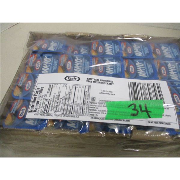 FREIGHT DAMAGE (AS IS):  KRAFT MAYO (INDIVIDUAL PACKAGES) - TRAY