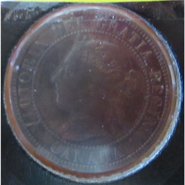 1896 EF VICTORIAN CANADA LARGE PENNY