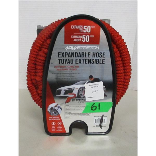 SHELF PULL (AS IS):  50' EXPANDABLE WATER HOSE