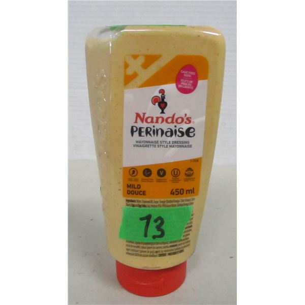 FREIGHT DAMAGE (AS IS):  MILD PERINAISE DRESSING (450 ML) - BOTTLE