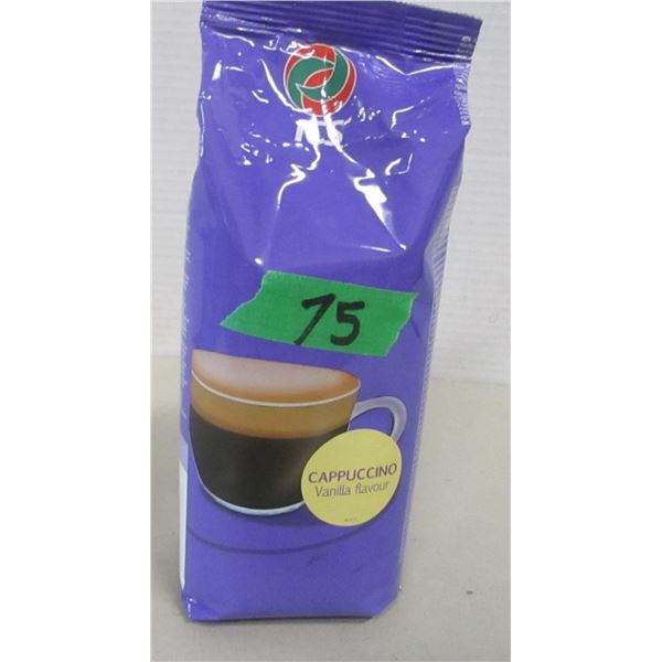 FREIGHT DAMAGE (AS IS):  CAPPUCCINO VANILLA FLAVOR COFFEE - LARGE BAG
