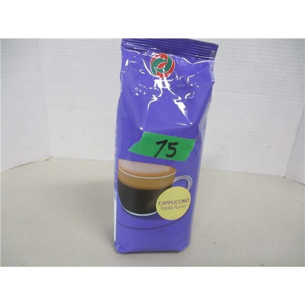 FREIGHT DAMAGE (AS IS):  CAPPUCCINO VANILLA FLAVOR COFFEE - LARGE BAG
