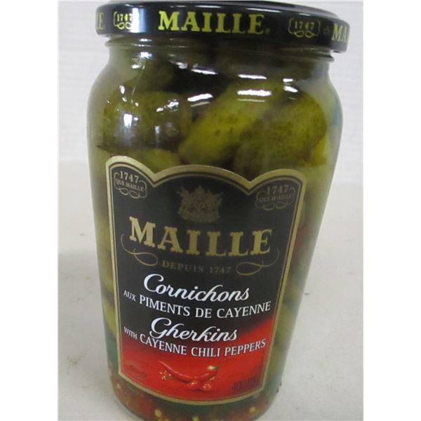 FREIGHT DAMAGE (AS IS):  GERKINS WITH CAYENNE PEPPER (400 ML) - JAR