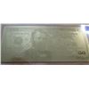 Image 1 : USA GOLD $50 BILL (NOT LEGAL TENDER)