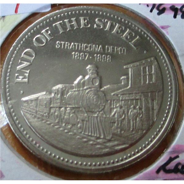 1897- 1898 CANADA END OF STEEL KLONDIKE DOLLAR