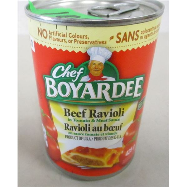 FREIGHT DAMAGE (AS IS):  CHEF BOYARDEE BEEF RAVIOLI (425G) - CAN