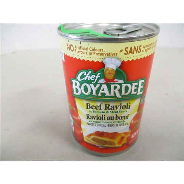 FREIGHT DAMAGE (AS IS):  CHEF BOYARDEE BEEF RAVIOLI (425G) - CAN